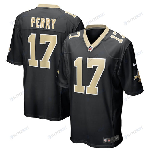 A.T. Perry 17 New Orleans Saints Men Team Game Jersey - Black