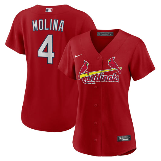 Women's Yadier Molina Nike Cardinals Alternate Replica Jersey - Red