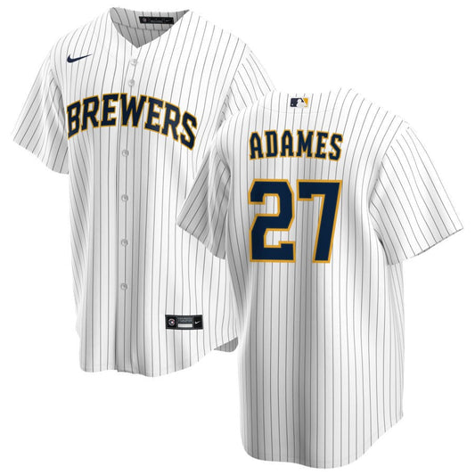 Willy Adames Milwaukee Brewers Nike Alternate Replica Jersey - White