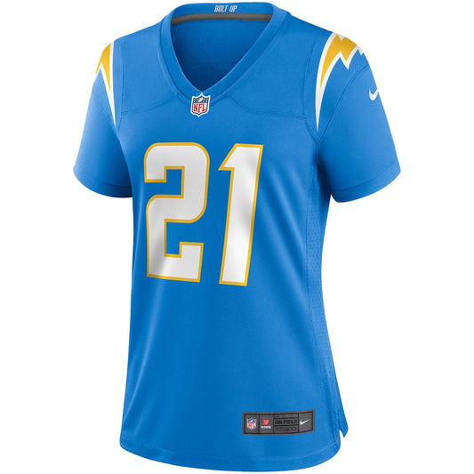 Women's John Hadl Nike Chargers Game Retired Jersey - Light Blue