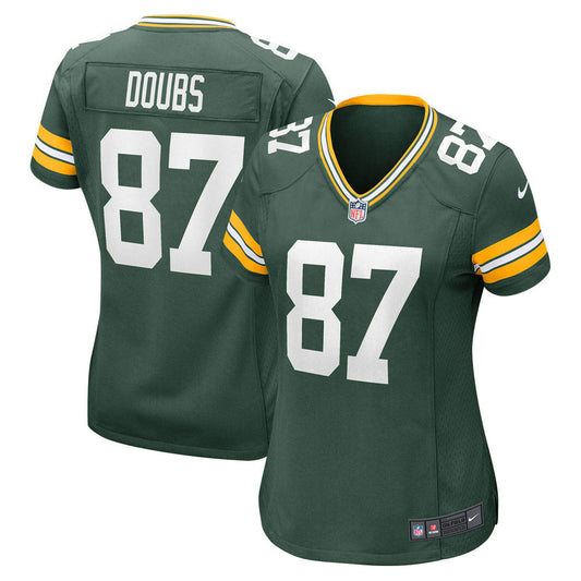 Women's Green Bay Packers Romeo Doubs Player Game Jersey Green