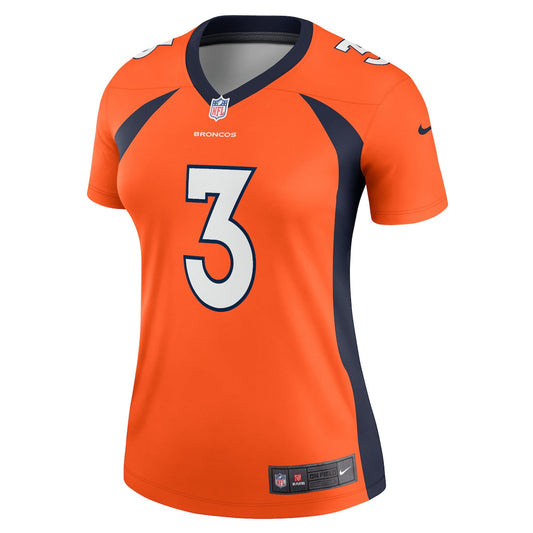 Women's Russell Wilson Nike Broncos Alternate Legend Jersey - Orange