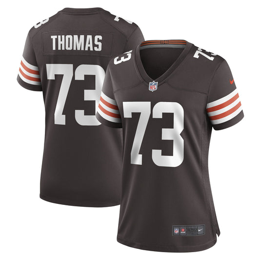 Women's Nike Joe Thomas Brown Cleveland Browns Retired Game Player Jersey