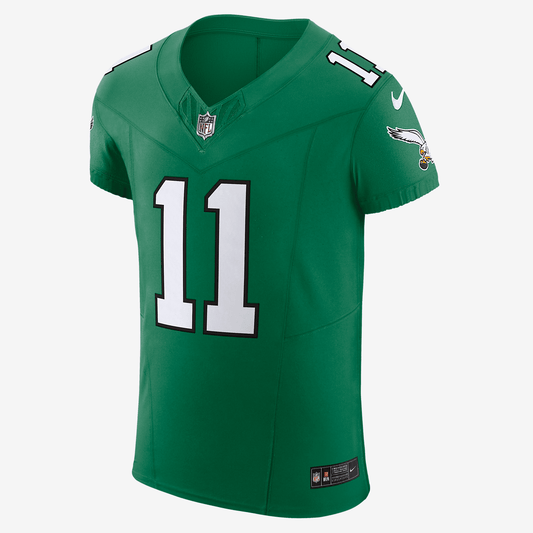 A.J. Brown Philadelphia Eagles Men's Nike Dri-FIT NFL Elite Football Jersey - Kelly Green