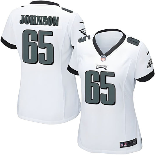 Women's Philadelphia Eagles Lane Johnson Game Jersey - White