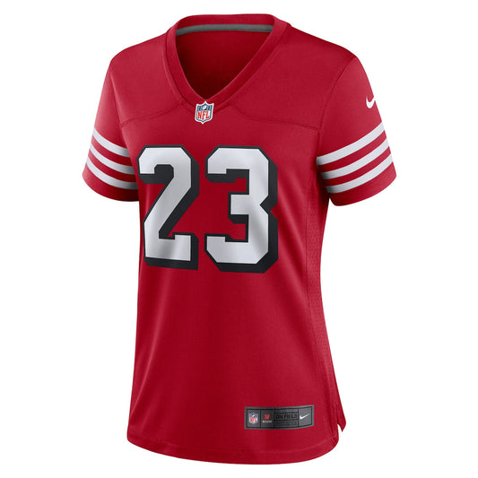 Women's Christian McCaffrey Nike 49ers Game Player Jersey - Red