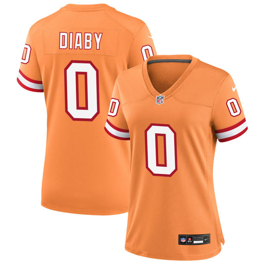 YaYa Diaby Tampa Bay Buccaneers Nike Women's Throwback Game Jersey - Orange