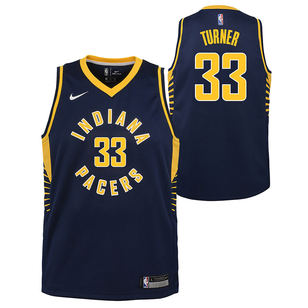 Youth Indiana Pacers Myles Turner Icon Edition Jersey - Navy