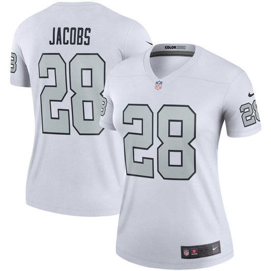 Women's Las Vegas Raiders Josh Jacobs Color Rush Legend Player Jersey White