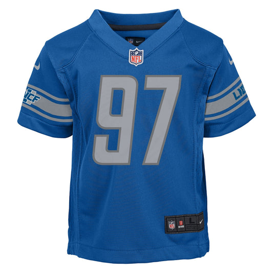 Youth Aidan Hutchinson Nike Lions Game Jersey - Blue